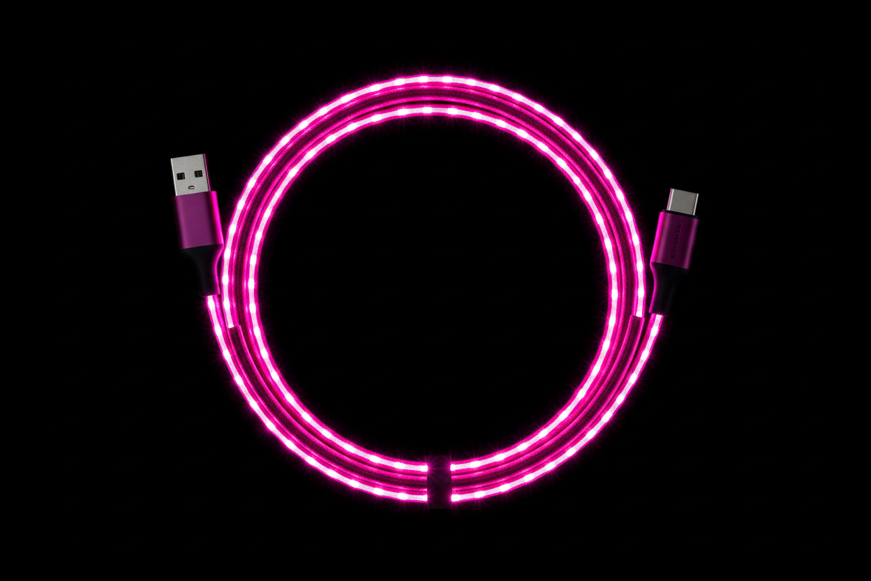 Pink LED Kabel